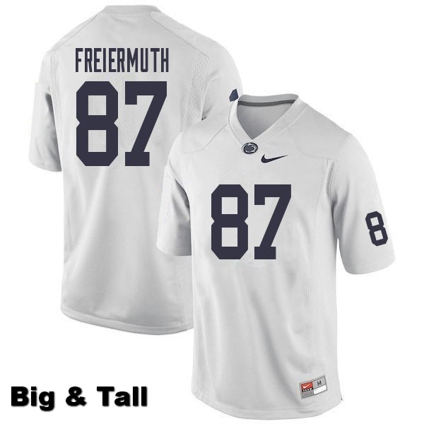 NCAA Nike Men's Penn State Nittany Lions Pat Freiermuth #87 College Football Authentic Big & Tall White Stitched Jersey JZA8598OV